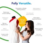Adjustable Dress Form Female Sewing Mannequin Fabric Foam Backing Hem Marker