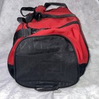 Nike Duffle Bag Compact Gym Bag Red Black 16x12x12 Carry Travel Sports Duffel