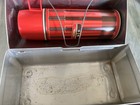 Vintage Thermos Metal Lunch Box   Matching Thermos Bottle Set