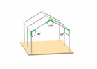 Canopy 10x20 Fittings Set 1-3 8  High Peak Carport Frame Shed Tent 6 Legs