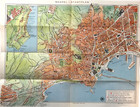 Naples Italy 1954 German Tourist Guide City Street Map