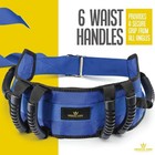 Gait Belts For Seniors Transfer Belt With 6 Handles  Release Metal Buckle  56   