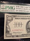Us 1966  100 Dollar Bill Red Seal Legal Tender Note Fr 1550 Pmg 53 Epq