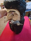 Vintage Mexican Folk Art Hand Carved Wood Dance Mask   very Rare   Antique 