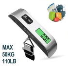 110lb 50kg Digital Luggage Scale Portable Hanging Lcd Weight Tool For Travel Bag