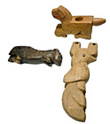 3 Antique Wooden Relics From Guatemala