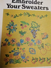 Embroidery Transfer Sweaters Butterick 5173 Sewing Pattern Uc Vtg Fruit Flowers