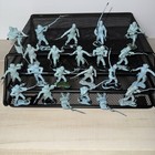 Vtg Marx Civil War Union Infantry Light Blue 22 Asst Figures Toy Soldiers Read