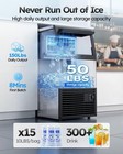 120 V Mojgar Commercial Ice Maker Machine 150lbs 24h With 50lbs Ice Storage