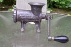 Antique Enterprise N0  12 Tinned Meat Chopper Primitive Cast Iron Berger Maker