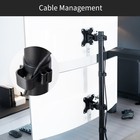 Vivo Dual Ultrawide Monitor Desk Mount  Adjustable Stand For 2 Screens Up To 45 