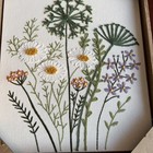 New Bp Home Woven Embroidered Textile Flowers Wall Art  12    X 15    