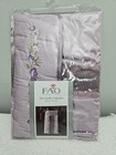 Diaper Stacker Babies R Us Purple Satin  Lace Look Embroidered Florals 12x22 In