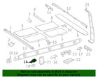 Genuine Mercedes-benz Roof Luggage Carrier Side Rail Bracket 463-880-30-03