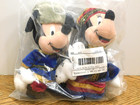 1990s Lot Of The Disney Store Mickey   Minnie Globe-trotting Bean Bag Plush New