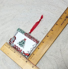     2024 Christmas Tree Ornament Photo Picture Frame Hanger Santa Claus Sleigh 2x3