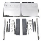 Stainless Steel 24   x29    Quarter Fender For Semi Truck Freightliner Peterbilt Vnl