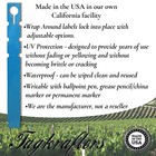 White Plastic Wrap Around Plant Labels Tree Tags Thermal Transfer Roll - 4 Sizes