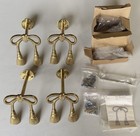 4 Brass Curtain Tiebacks Hold Backs With Bow And Tassel Design Made In India