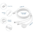 For Apple Watch Iwatch 3 4 5 6 7 8 9 Iphone Magnetic Charging Dock Usb C Charger