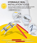 5 Pack Hydraulic Seal Installation Tool Kit  Hydraulic Cylinder Piston Repair Se