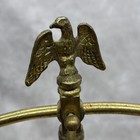 Vintage Brass Eagle Scale Of Justice Balance Wood On Marble Base Law Legal