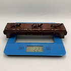 Vintage Chinese Wooden Chopsticks Set Hand Carved Turtle Case Feng Shui Gift