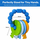 Baby Keys Teether Toys silicone Teething Toys For 3-18  Months teething Keys Toy