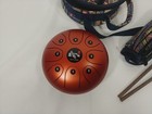 Himalaya Blessings Steel Tongue Drum 6 Inch Sticks Colorful Boho Canvas Case