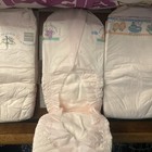 Pink Vintage Huggies For Her Size Large  Bag Of 60 With 18 Diapers Remaining