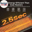 1500w Electric Patio Heater  Ip65 Waterproof  Remote  Fast Heating  4 Heat Level