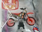 Moto X Flash Fire Mx Bike Vintage Hot Wheels 2003 Mattel Motorcycle Red  1 Model