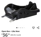 Baby Trend Secure 35 Infant Car Seat Base Black Latch Adjustable Recline 4-35 Lb