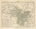 Historic Map - Torino Italy - Castro 1870 - 28 39 X 23 - Vintage Wall Art