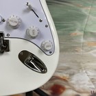 Us In Stock Fast Ship Solid White St Electric Guitar Maple Fretboard Sss Pickup