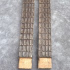 Antique 2 Hand-carved Wall Panels Salvaged Heritage Wood Rustic French Architect