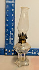 Vintage Lamplight Farms Peg Oil Lamps Clear Glass Antique Brass Finish