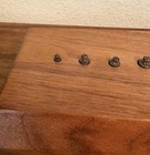Antique Vintage Brass Scale Weights - 9  Pcs In Wood Block Holder