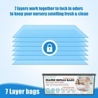 Diaper Pail Refill Bags 30 Count 6 Pack Genie Easy Compatible Gray Refills Roll