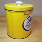 Vtg J l  Clark Domino Granulated Sugar Yellow Metal Tin Canister Pure Cane A4