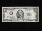 1976 Postmarked Bicentennial Two Dollar Note   Uncirculated    2 First Day Issue