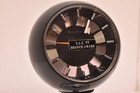 Bulova Atomic Age Clock Retro Mid Century Black On Chrome Pedestal Tulip Clock