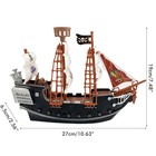 Kids Pirate Ship Toy Boat Model Playset Children Table Decor Gift