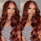 Unice Reddish Brown Body Wave Human Hair Weave 1 Bundle 26 Inch Brazilian Remy