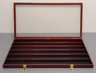 Sfdisplay Ho Scale Wooden Display Case W  6 Shelves - No Keys Ex
