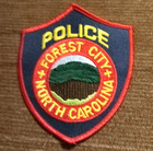 Forest City Nc North Carolina Police Embroidered Shoulder Patch Nos