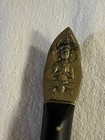Siam Thailand Wood   Brass Buddha Letter Opener Vintage 9   