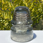 Vtg California Light Purple Gray Glass Insulator - Large Air Bubbles  read   l1