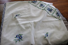 Vintage 22 Pc Linen Lot Embroidery Needlework Napkins Tablecloths Etc