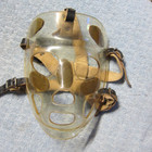 Rare Vintage Clear  Hockey Goalie Mask Original Straps   Padding 1960s 1970s